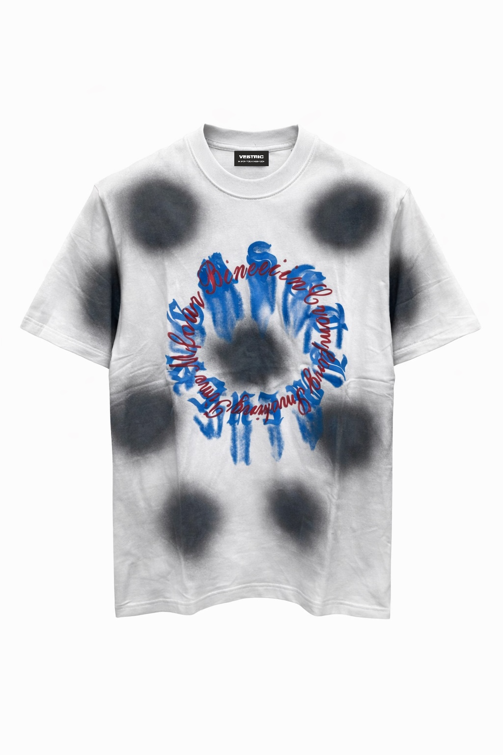 DISTORTED REALITY™ Heavyweight Embroidered Graphic T-Shirt